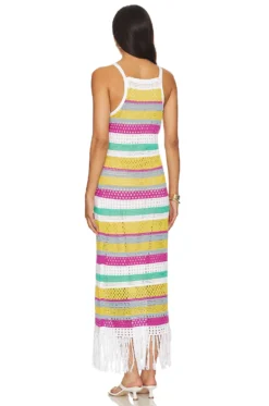 Lucia Dress Cyan Multi -Fashion Clothing 525A WD83 V3