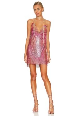 Chainmail Mini Dress Multi