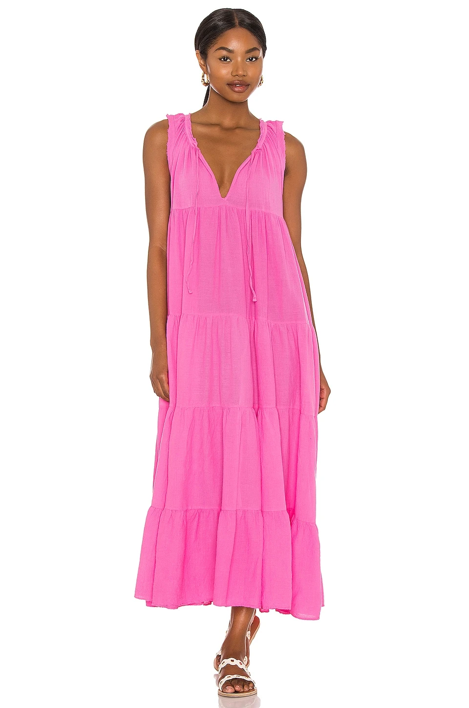 Lighthouse Beach Dress Peony 4 Lighthouse Beach Dress Peony - Image 4