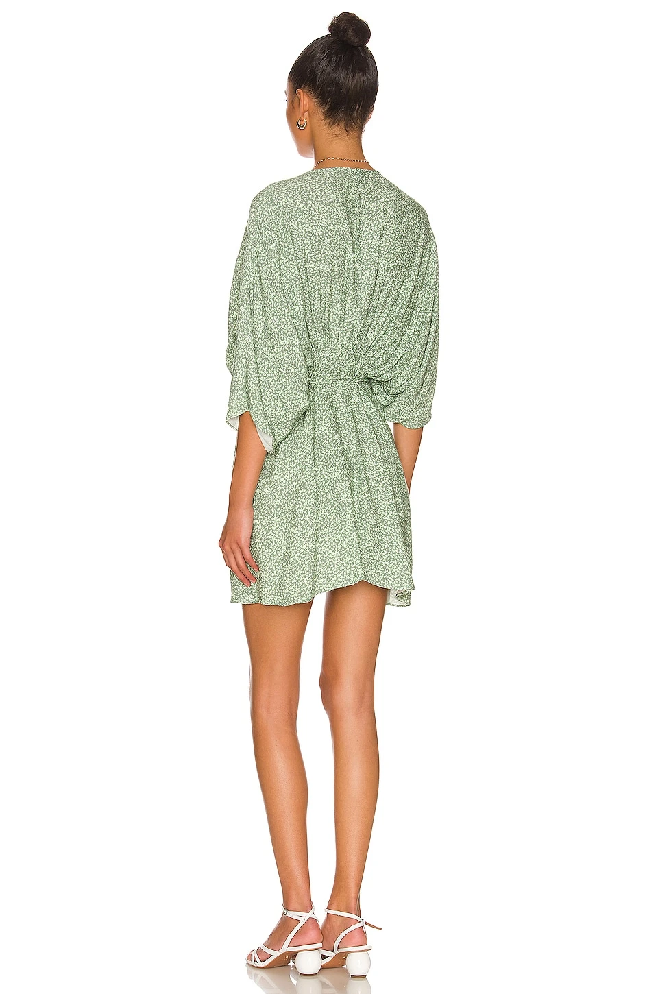 Kayla Wrap Dress Antique Green 3 Kayla Wrap Dress Antique Green - Image 3