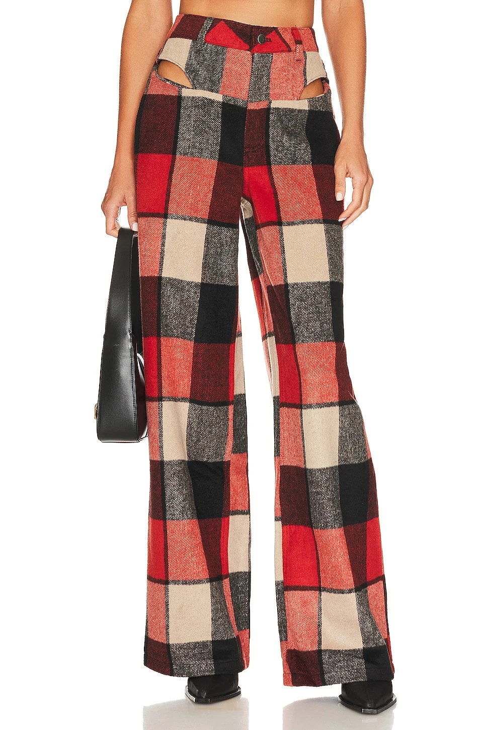 Willis Cutout Wide Leg Plaid 1 Willis Cutout Wide Leg Plaid
