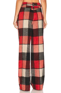 Willis Cutout Wide Leg Plaid 6 Willis Cutout Wide Leg Plaid -Fashion Clothing AFFM WP20 V3