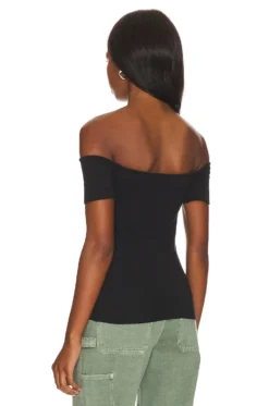 AGOLDE Agda Top Black -Fashion Clothing AGOL WS171 V3