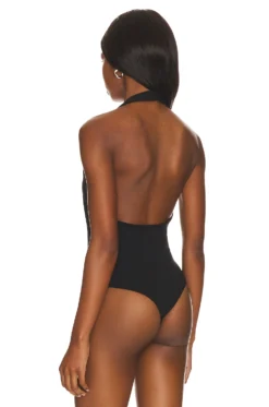 AGOLDE Azima Bodysuit Black -Fashion Clothing AGOL WS172 V4