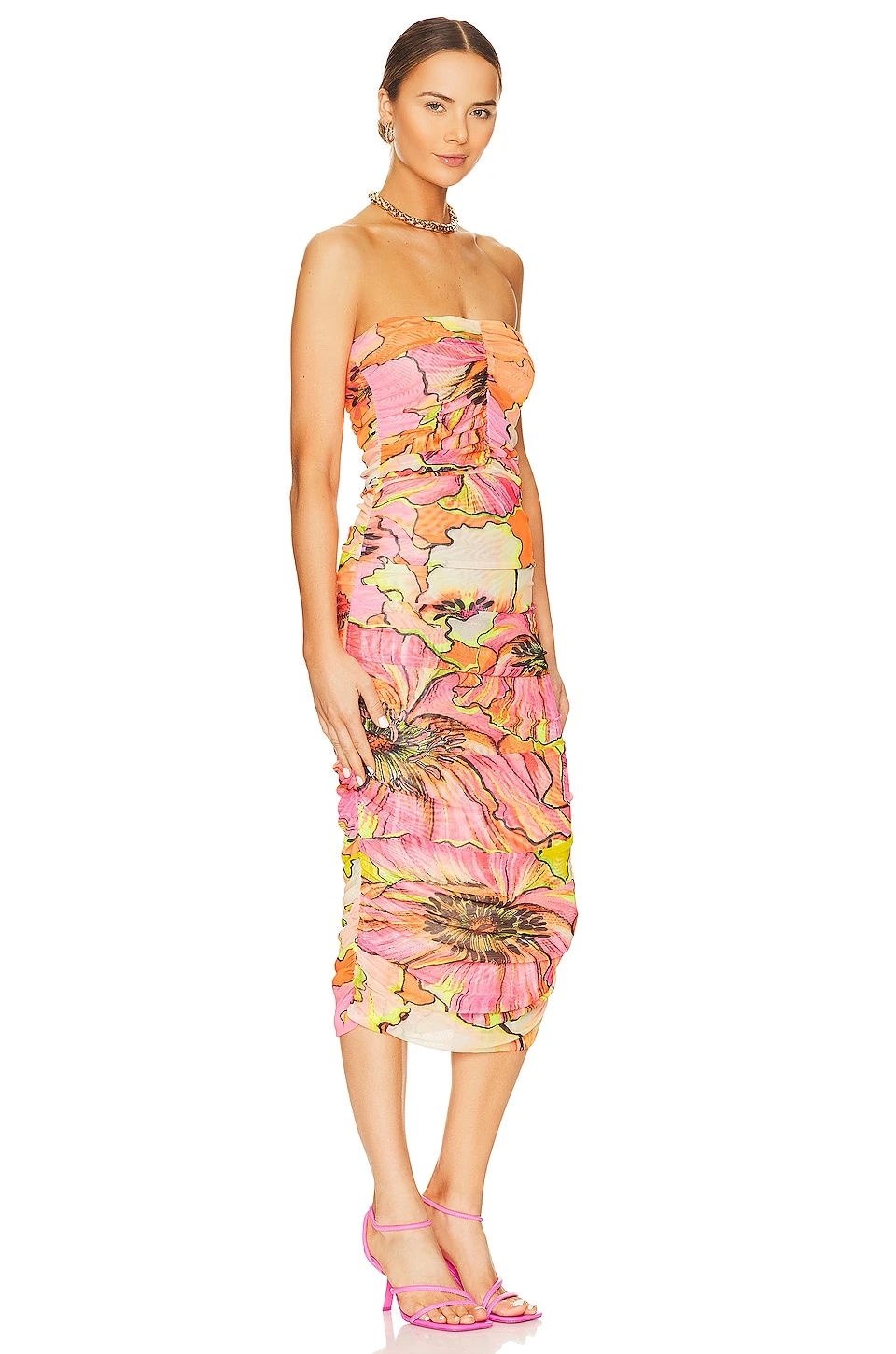 Nana Mesh Strapless Dress Praia Multicolor 2 Nana Mesh Strapless Dress Praia Multicolor - Image 2