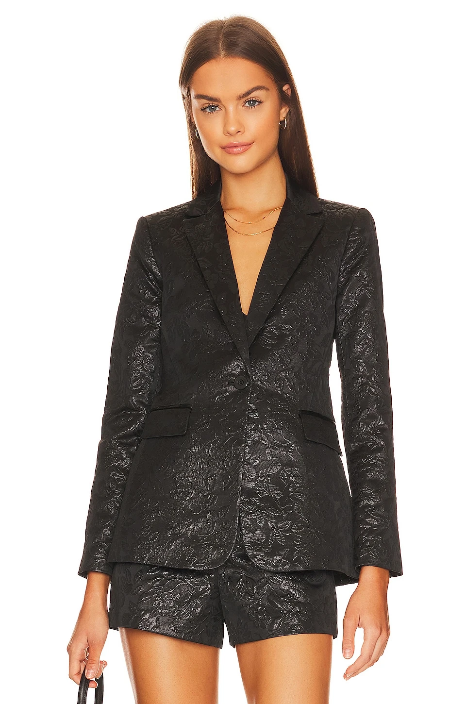 Alice + Olivia Macey Fitted Balzer Black 2 Alice + Olivia Macey Fitted Balzer Black - Image 2