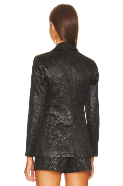 Alice + Olivia Macey Fitted Balzer Black 7 Alice + Olivia Macey Fitted Balzer Black -Fashion Clothing ALI WO193 V4