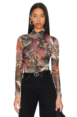 AllSaints Tia Gene Top Jewel Green