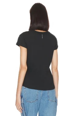AllSaints Anna Tee Black -Fashion Clothing ALLR WS153 V3