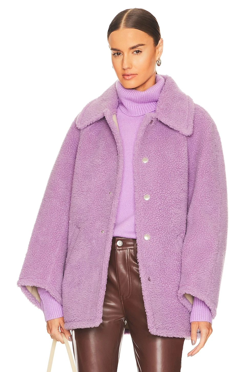 A.L.C. Lincoln Coat Deep Lilac 1 A.L.C. Lincoln Coat Deep Lilac