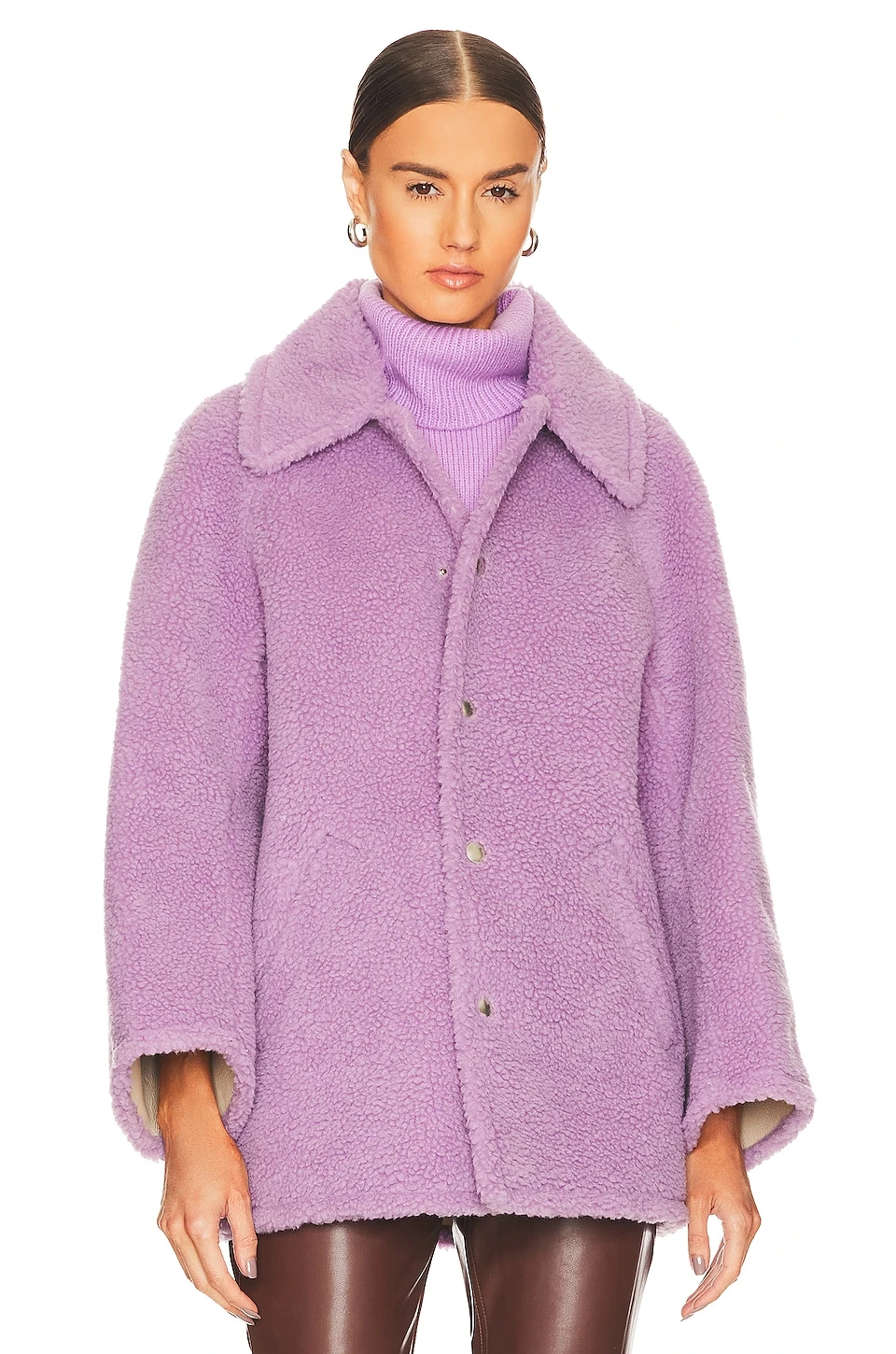A.L.C. Lincoln Coat Deep Lilac 2 A.L.C. Lincoln Coat Deep Lilac - Image 2