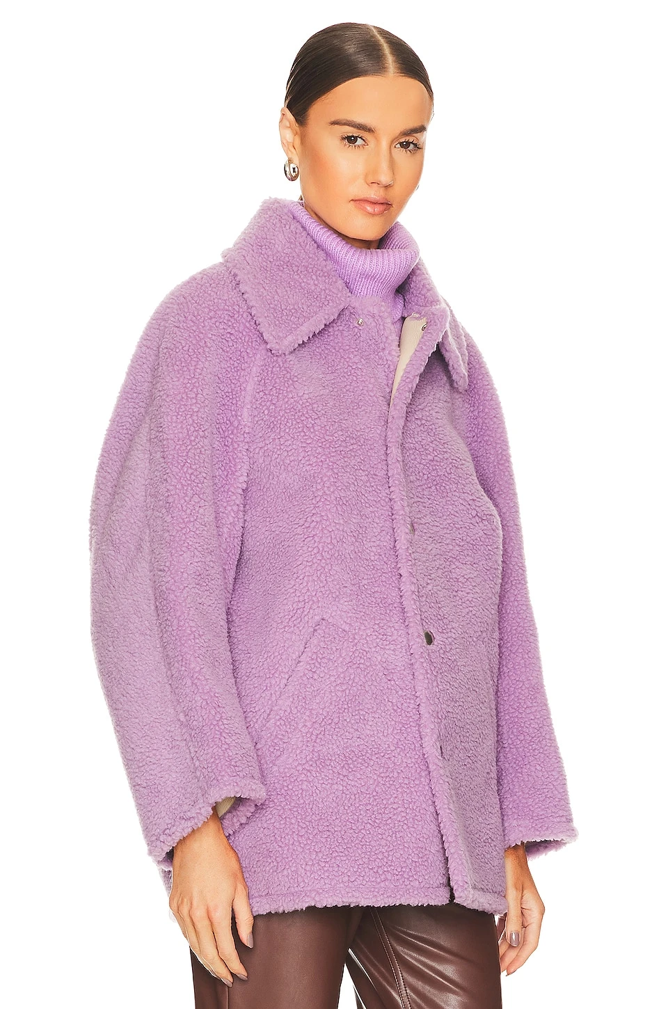 A.L.C. Lincoln Coat Deep Lilac 3 A.L.C. Lincoln Coat Deep Lilac - Image 3