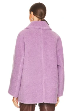 A.L.C. Lincoln Coat Deep Lilac 10 A.L.C. Lincoln Coat Deep Lilac -Fashion Clothing ALX WO65 V4