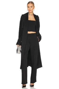 A.L.C. Fynn Pant Black -Fashion Clothing ALX WP81 V4