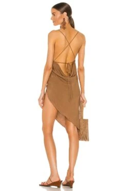 X REVOLVE Janet Dress Beige