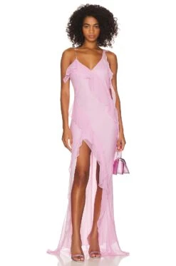 Cassilda Gown Berry 15 Cassilda Gown Berry -Fashion Clothing AMAN WD1765 V1