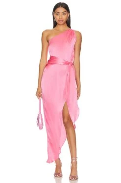 Palmira Maxi Dress Pink Ribbon