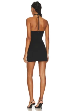 Elias Mini Dress Black 9 Elias Mini Dress Black -Fashion Clothing AMAN WD1875 V3