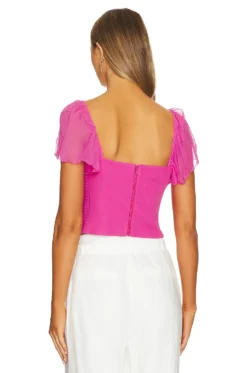 Aliyah Top Rose Pink -Fashion Clothing AMAN WS973 V3