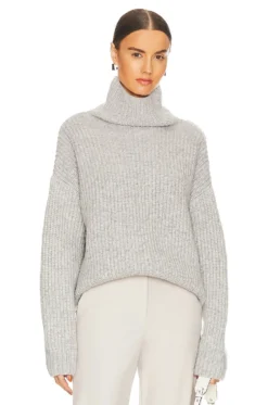 ANINE BING Sydney Sweater Light Heather Grey
