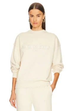 ANINE BING Sport Evan Sweatshirt Cream