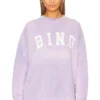 ANINE BING Tyler Sweatshirt In Washed Lavender