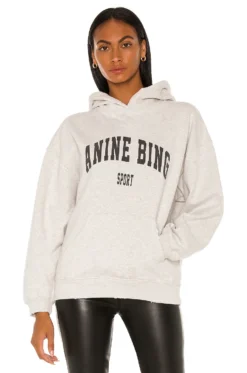ANINE BING Sport Harvey Sweatshirt Heather Grey