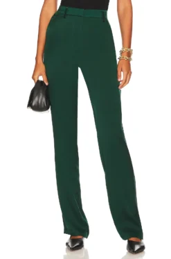 ANINE BING Classic Pant Emerald Green