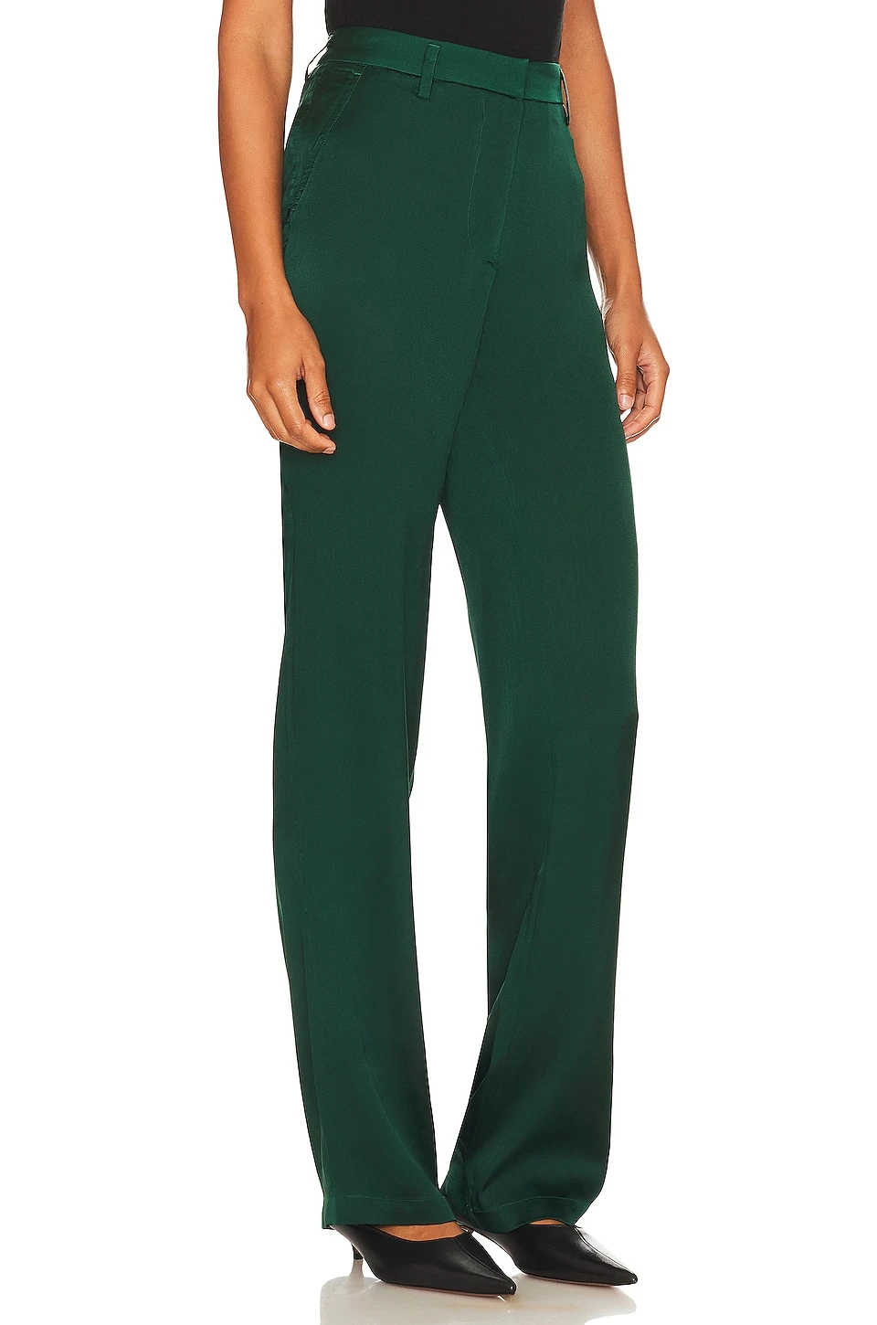 ANINE BING Classic Pant Emerald Green 2 ANINE BING Classic Pant Emerald Green - Image 2