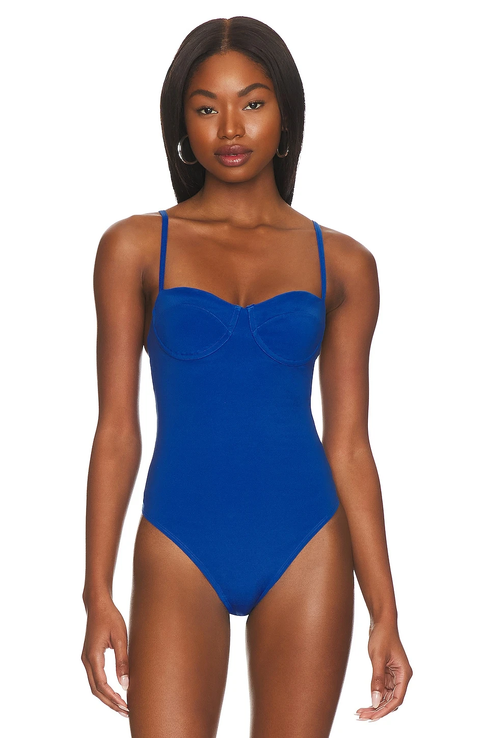 ANINE BING Via Bodysuit Electric Blue 2 ANINE BING Via Bodysuit Electric Blue - Image 2
