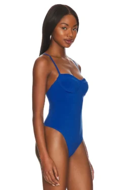 ANINE BING Via Bodysuit Electric Blue 7 ANINE BING Via Bodysuit Electric Blue -Fashion Clothing ANIN WS233 V3