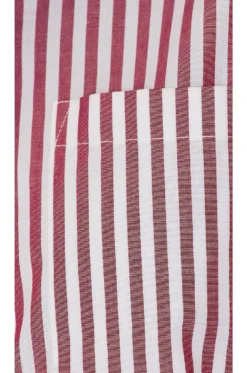 ANINE BING Mika Shirt Red & White Stripe 9 ANINE BING Mika Shirt Red & White Stripe -Fashion Clothing ANIN WS272 V5