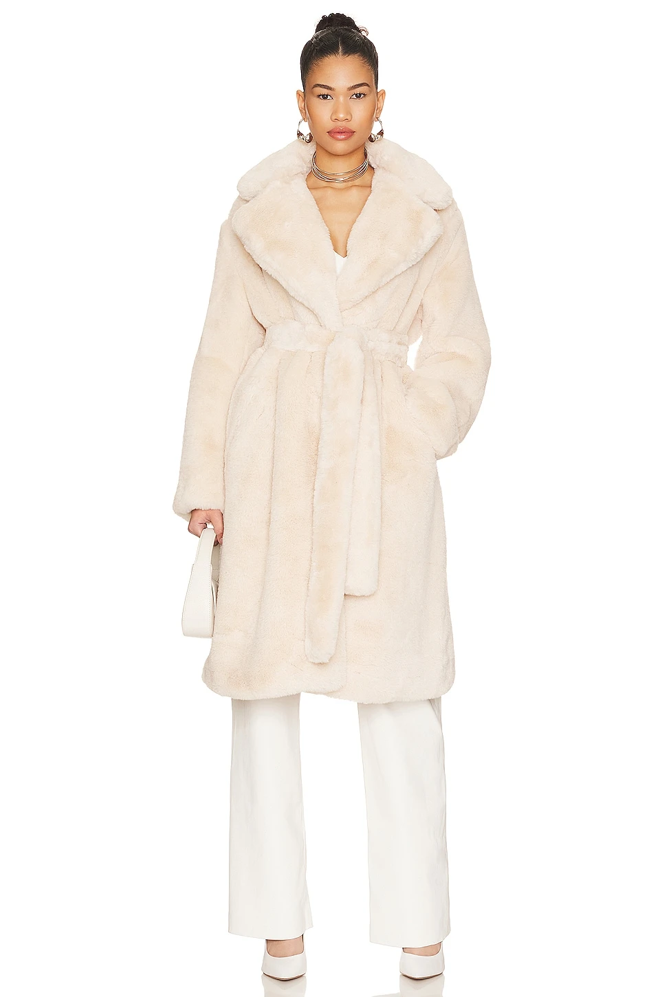APPARIS Mona 2 Faux Fur Coat Oat 1 APPARIS Mona 2 Faux Fur Coat Oat