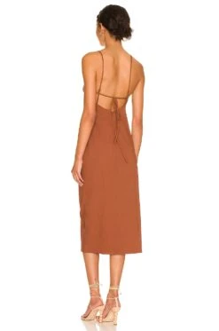 L Armona Dress Brown -Fashion Clothing ASTR WD246 V3