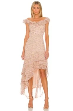 Magnolia Dress Cream Blush Floral
