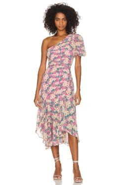 VESTIDO SANTORINI Pink & Black Floral