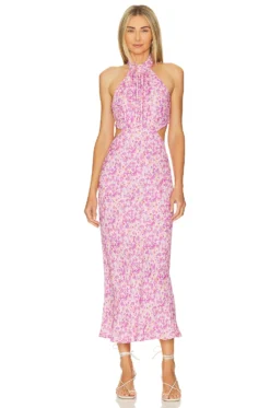 Ambretta Dress Purple Floral