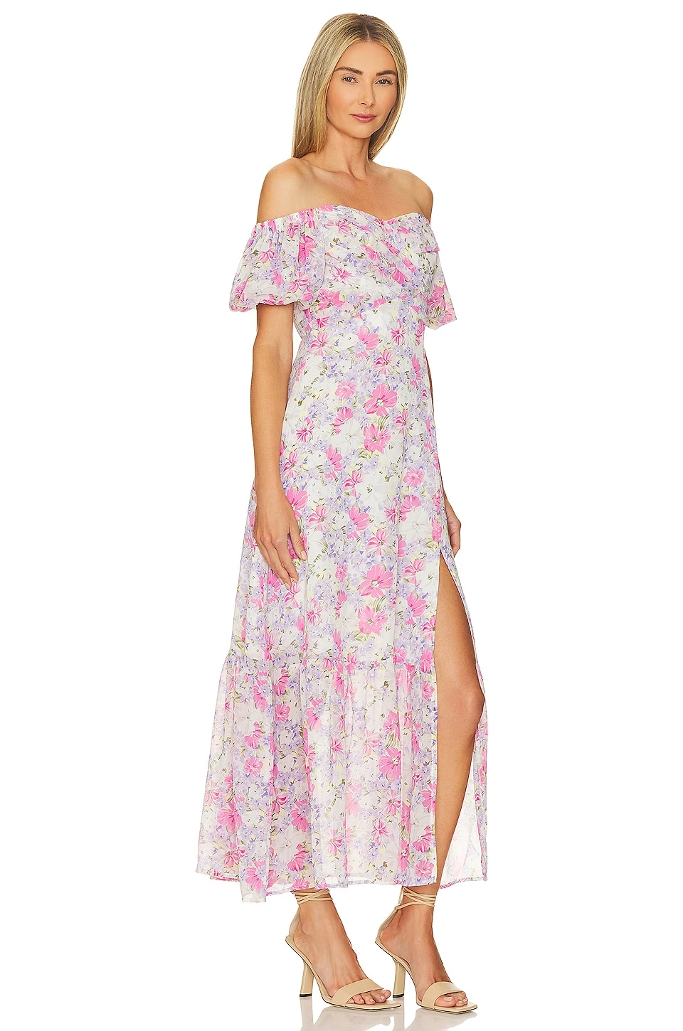 Valora Dress Pink Floral 2 Valora Dress Pink Floral - Image 2