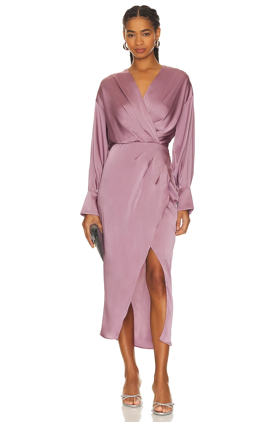 MIDI-KLEID SADYRA Mauve 1 MIDI-KLEID SADYRA Mauve