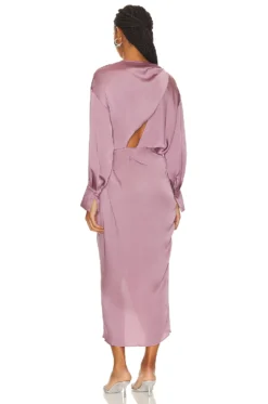MIDI-KLEID SADYRA Mauve 5 MIDI-KLEID SADYRA Mauve -Fashion Clothing ASTR WD446 V3
