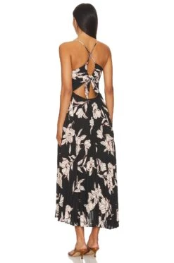 Blythe Dress Black Floral -Fashion Clothing ASTR WD450 V3