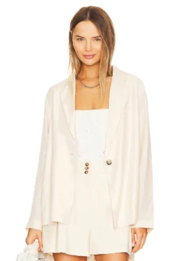 Hallie Blazer Ecru
