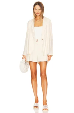 Hallie Blazer Ecru 9 Hallie Blazer Ecru -Fashion Clothing ASTR WO62 V5