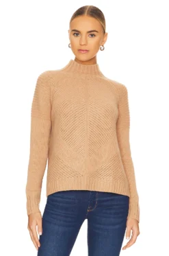 Mock Neck Sweater Caramel