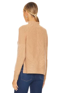 Mock Neck Sweater Caramel -Fashion Clothing AUTU WK908 V3