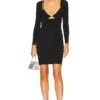 ALEXANDER WANG Twinset Hybrid Bikini Dress W/ Crystal Logo Black