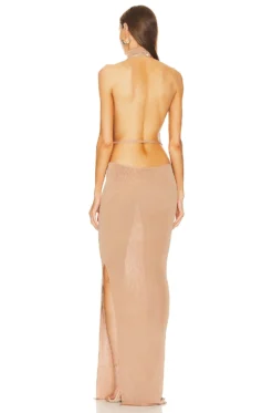 Edo Dress Nude 5 Edo Dress Nude -Fashion Clothing AYAR WD56 V3