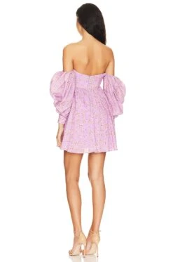Bardot Lani Floral Mini Dress Lilac Mist -Fashion Clothing BARD WD634 V3