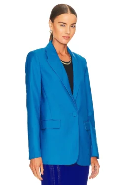 Bardot X REVOLVE Sandie Blazer Cobalt 9 Bardot X REVOLVE Sandie Blazer Cobalt -Fashion Clothing BARD WO71 V3