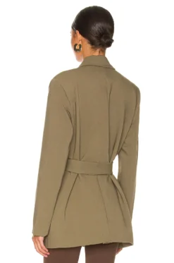 Bardot Belted Blazer Khaki 6 Bardot Belted Blazer Khaki -Fashion Clothing BARD WO74 V3